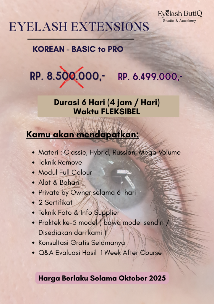 Promo Kursus Eyelash Extension Oktober 2025